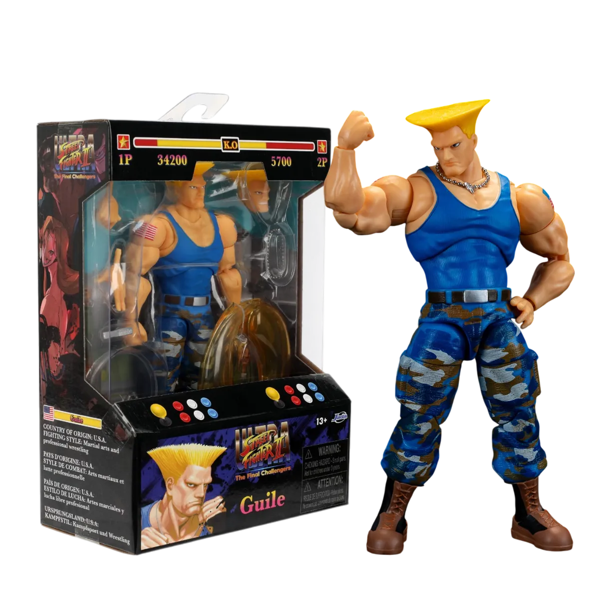 Street Fighter II - Guile (Player 2) 6" Figure - Image 2