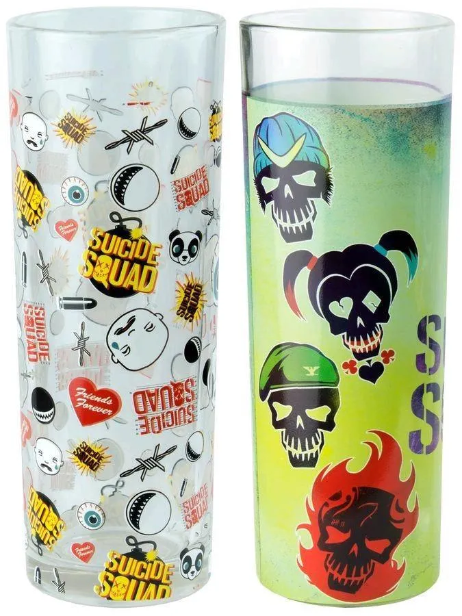 Suicide Squad - Skulls and Pattern Tumbler Set of 2