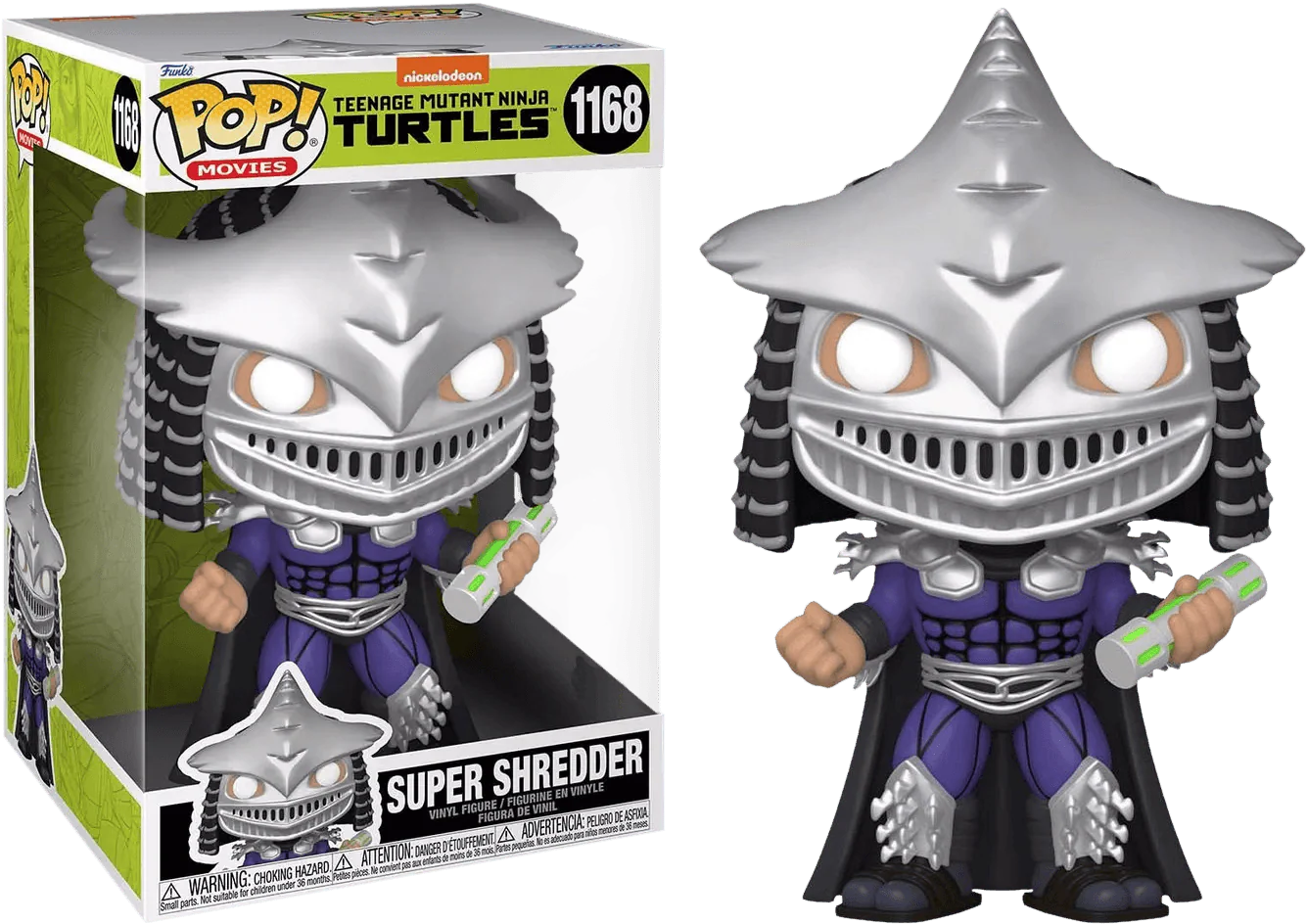 Teenage Mutant Ninja Turtles 2: Secret of the Ooze - Super Shredder US Exclusive 10" Pop! Vinyl [RS] - Image 3