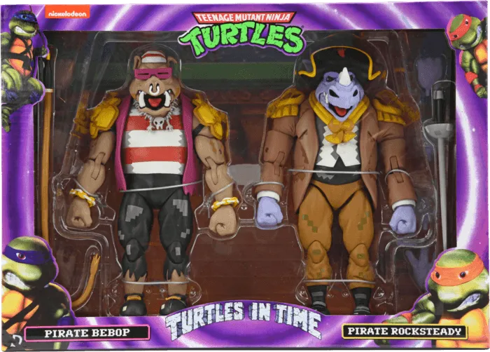 Teenage Mutant Ninja Turtles - Pirate Rocksteady & Bebop Action Figure 2-pack