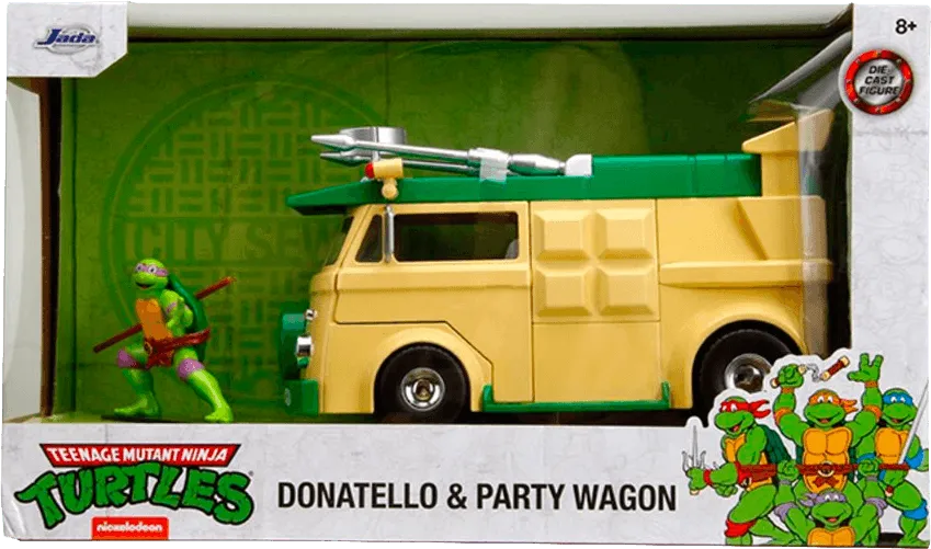 Teenage Mutant Ninja Turtles (TV'87) - HWR Party Wagon w/Donatello 1:24 Scale Vehicle