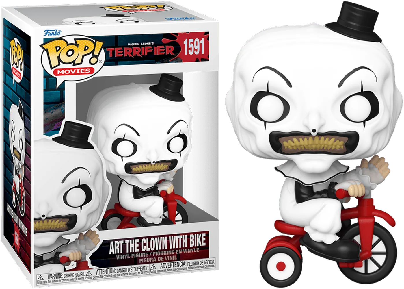 Terrifier - Art the Clown with bike Pop! Vinyl