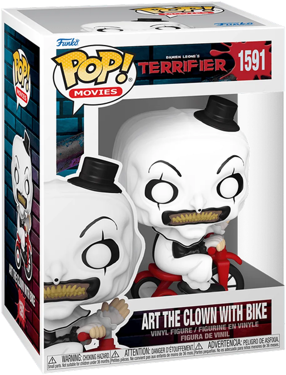 Terrifier - Art the Clown with bike Pop! Vinyl - Image 3