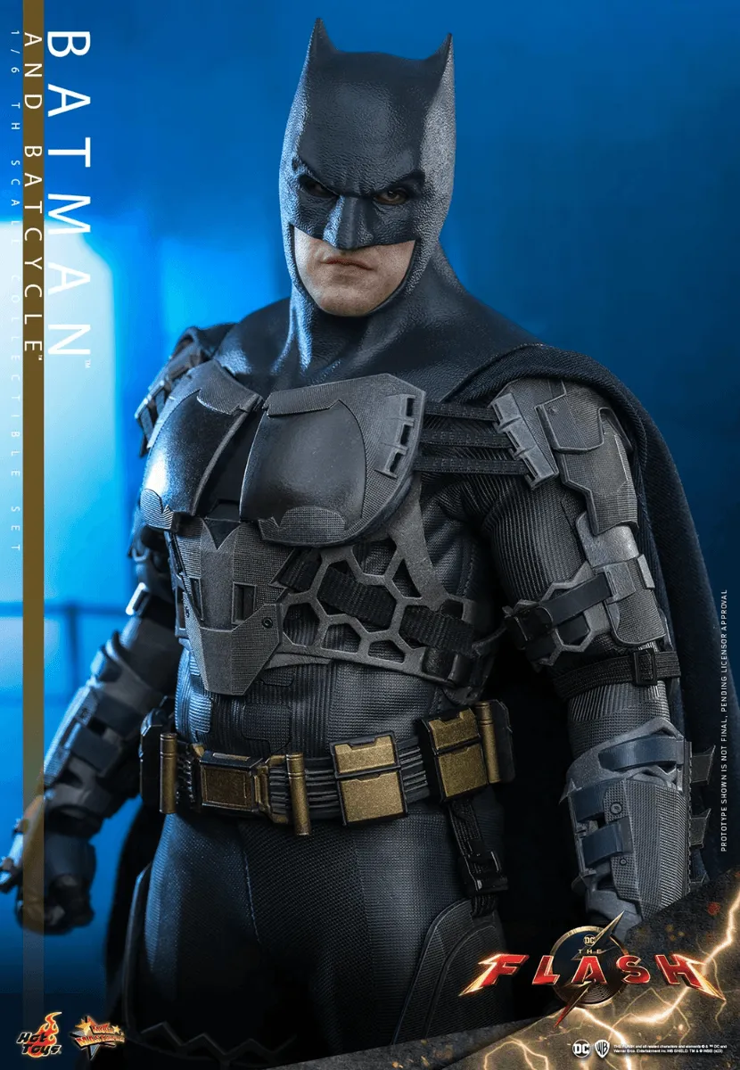 The Flash (2023) - Batman & Batcycle 1:6 Scale Collectable Action Figure Set - Image 11