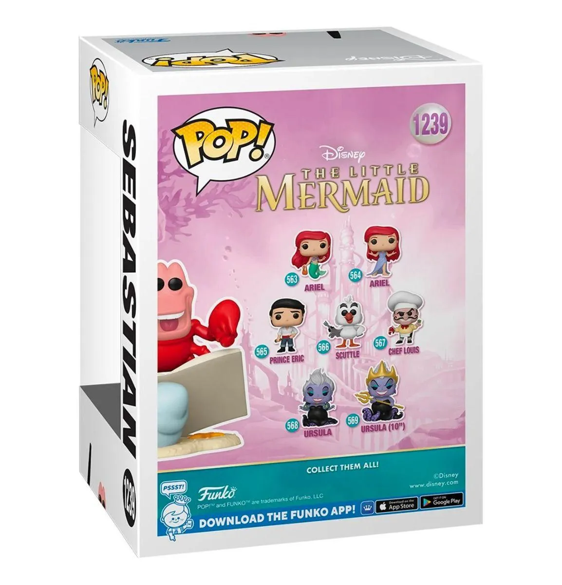 The Little Mermaid - Sebastian US Exclusive Pop! Vinyl [RS] - Image 3