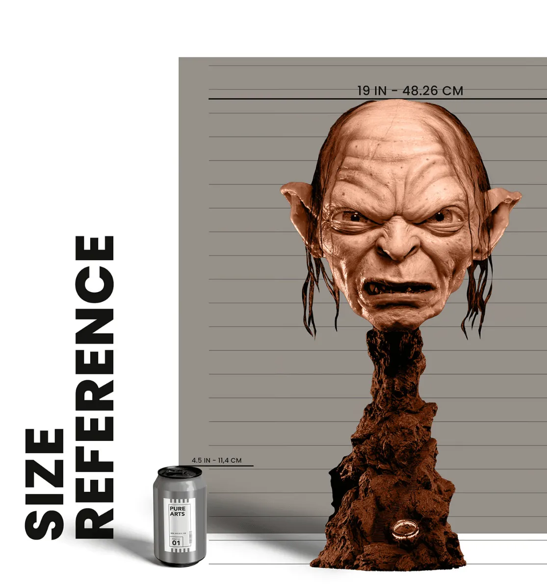 The Lord of the Rings - Gollum 1:1 Scale Art Mask - Image 11