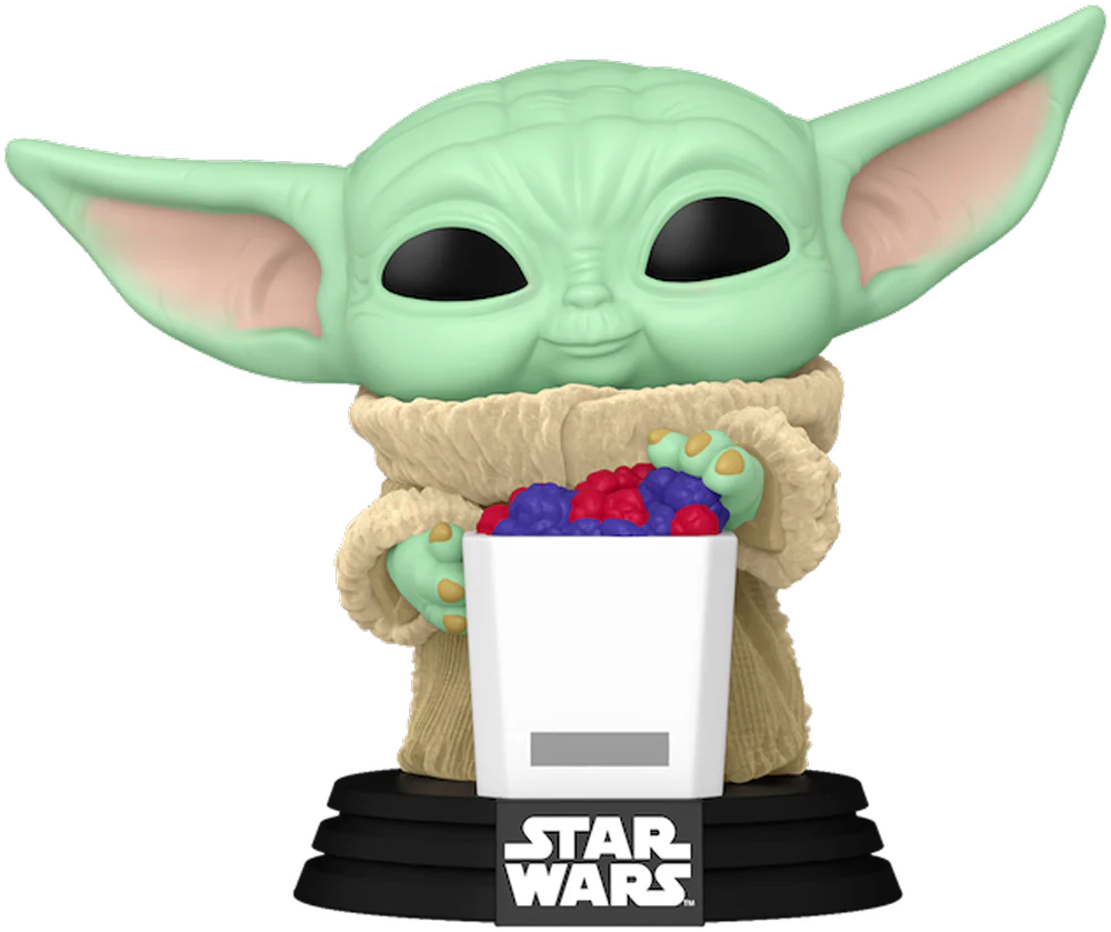 The Mandalorian & Grogu (2026) - Grogu (with Food) US Exclusive Flocked Pop! Vinyl [RS] - Image 2
