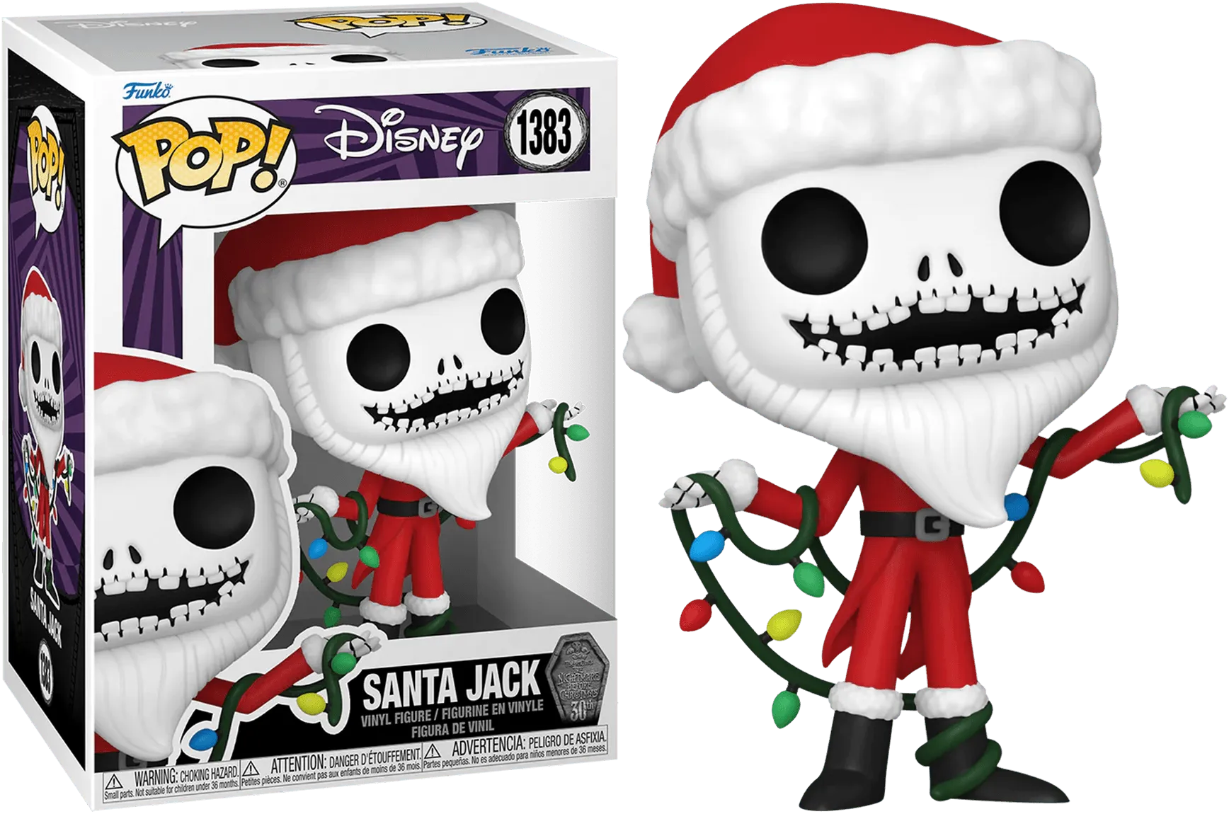 The Nightmare Before Christmas 30th Anniversary - Santa Jack Pop! Vinyl