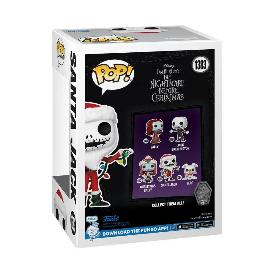 The Nightmare Before Christmas 30th Anniversary - Santa Jack US Exclusive Glow Pop! Vinyl [RS] - Image 4