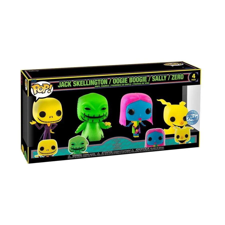 The Nightmare Before Christmas - Blacklight US Exclusive Pop! Vinyl 4-Pack [RS] - Image 3