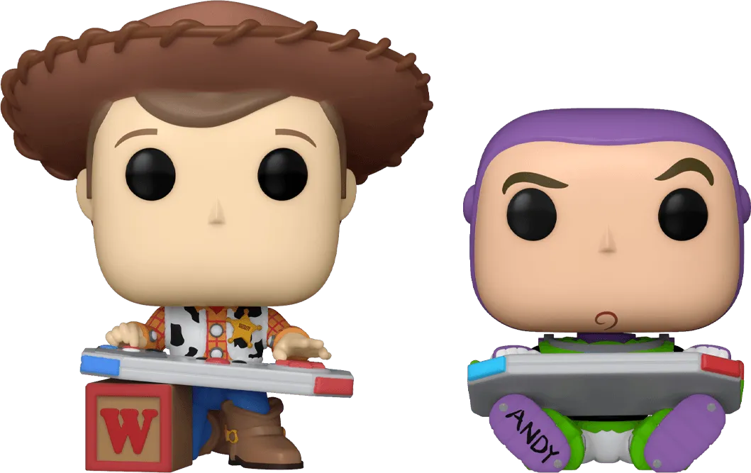 Toy Story - Woody & Buzz Gaming C2E2 2024 US Exclusive Pop! Vinyl 2 Pack [RS] - Image 2
