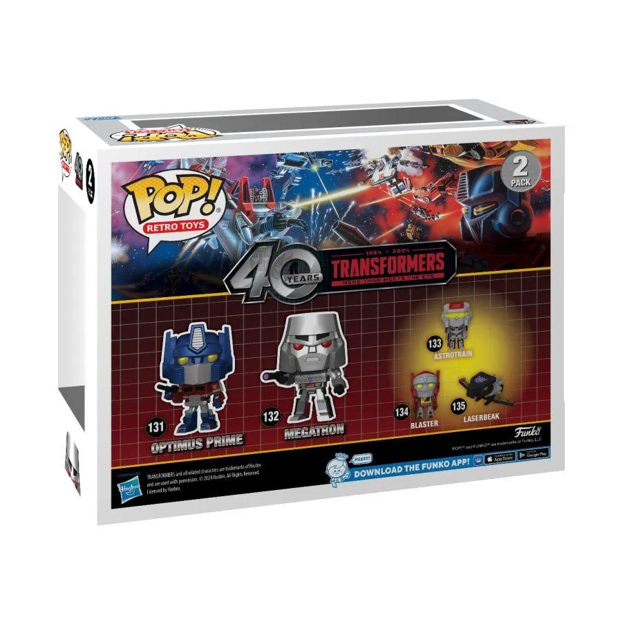 Transformers: G1 - Optimus Prime & Megatron US Exclusive Metallic Pop! Vinyl 2 -Pack [RS] - Image 4