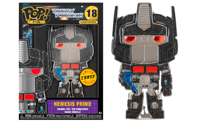 Transformers (TV) - Optimus Prime 4" (with chase) Pop! Enamel Pin - Image 2