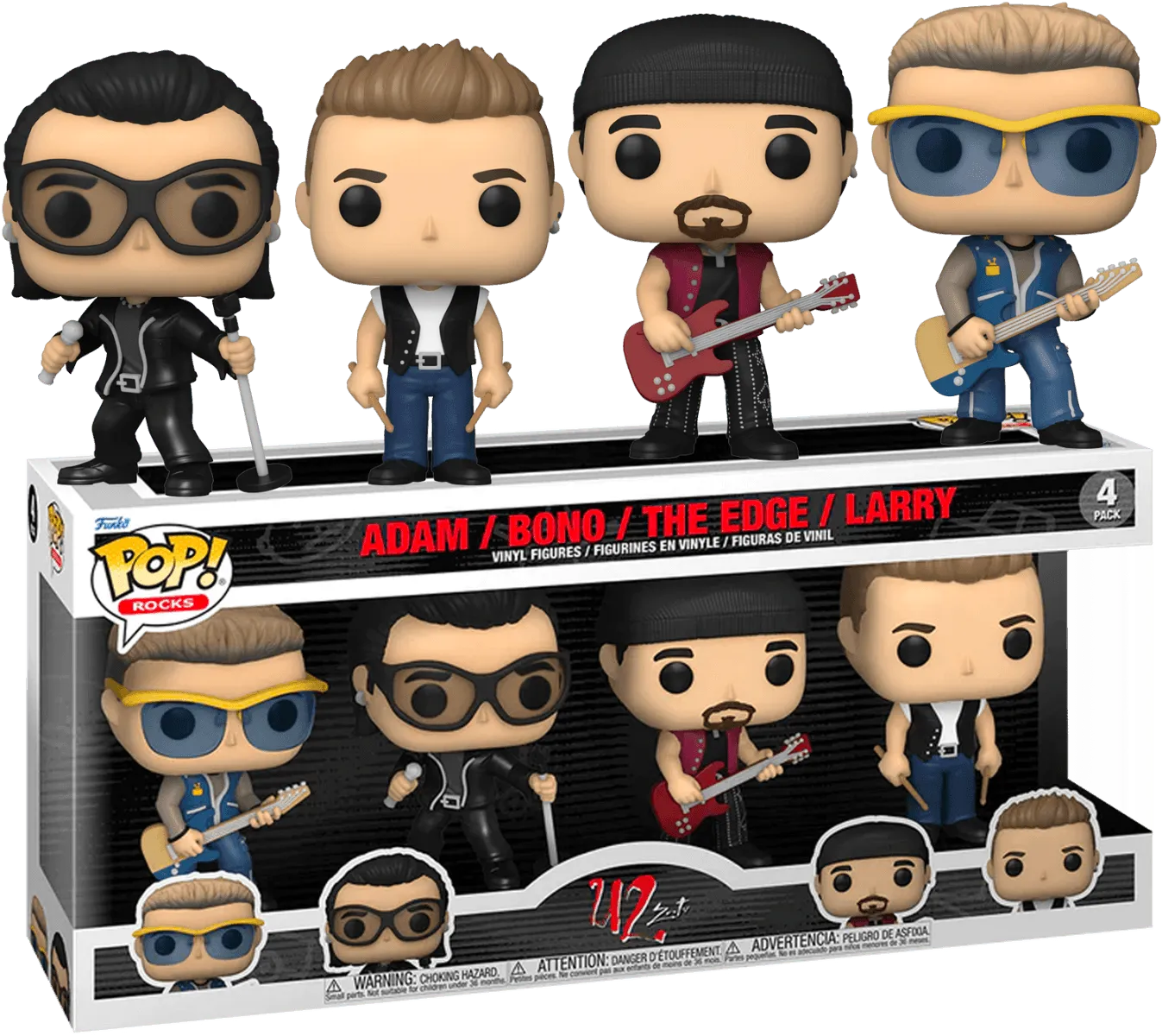 U2 - Zoo TV US Exclusive Pop! Vinyl 4-Pack [RS] - Image 3