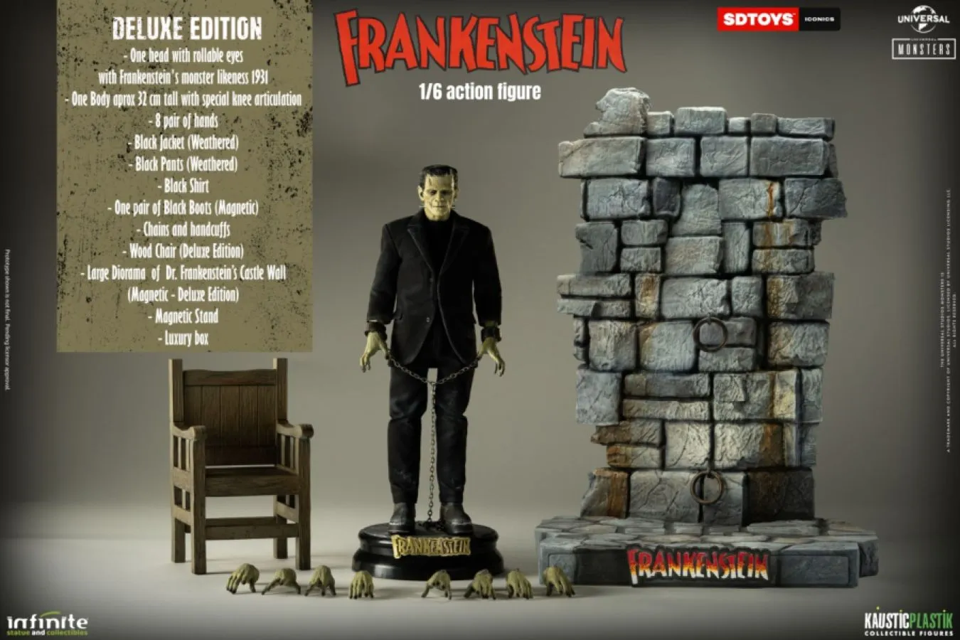 Universal Monsters - Frankenstein's Monster Deluxe 1:6 Scale Statue - Image 14