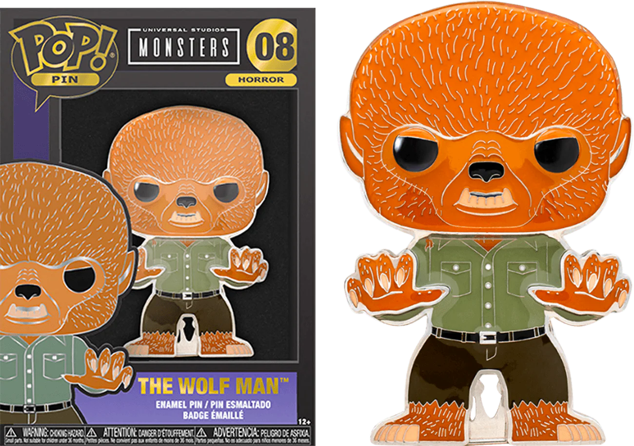 Universal Monsters - Wolfman 4" Pop! Enamel Pin