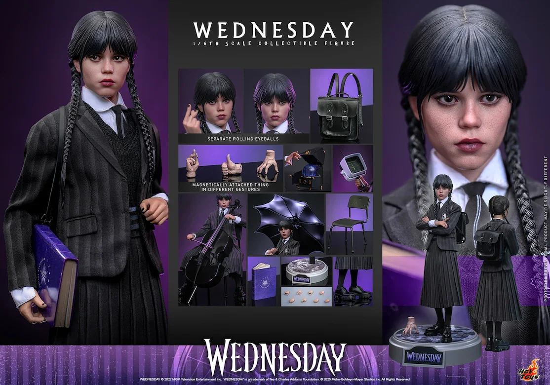 Wednesday - Wednesday Addams 1:6 Scale Collectable Action Figure - Image 22