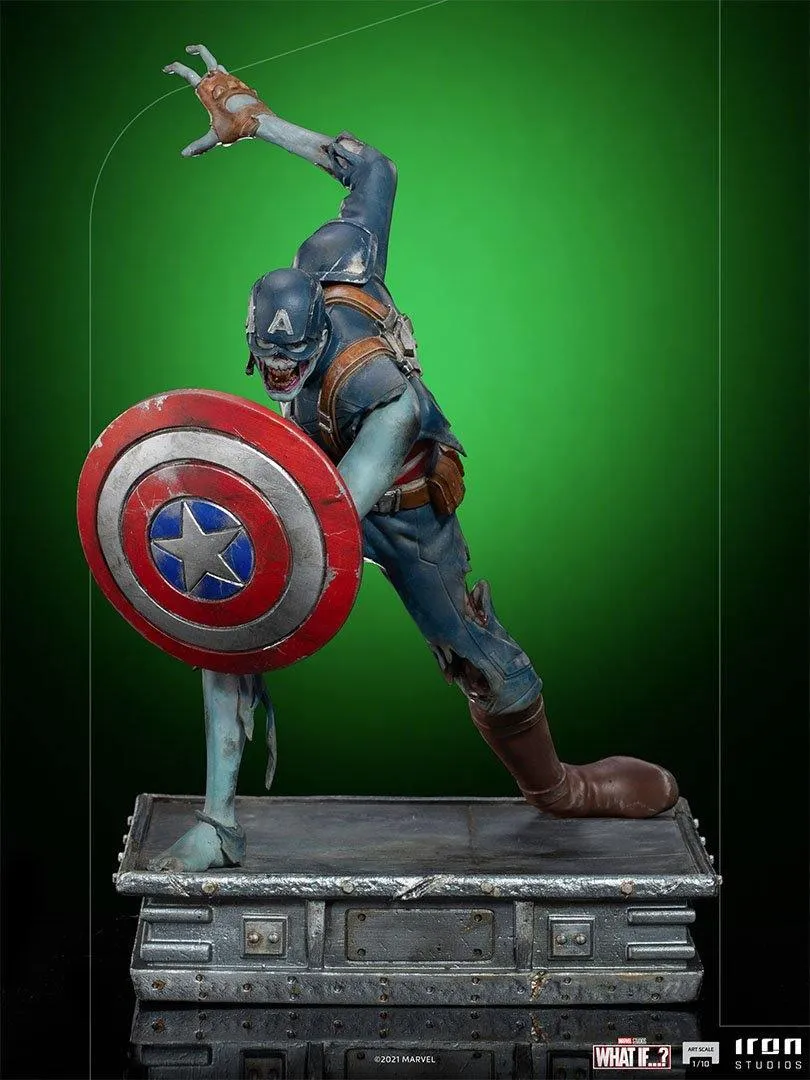 What If - Zombie Captain America 1:10 Scale Statue - Image 11