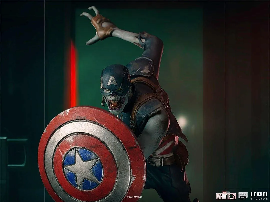 What If - Zombie Captain America 1:10 Scale Statue - Image 13