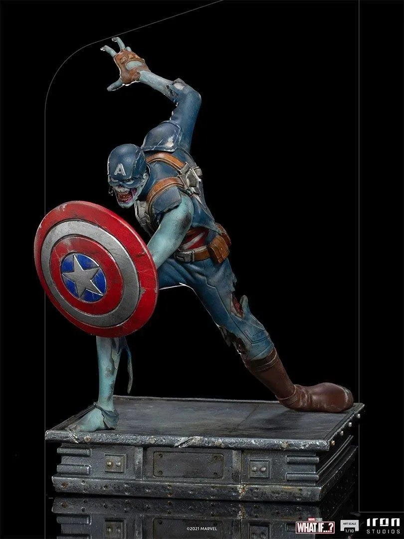 What If - Zombie Captain America 1:10 Scale Statue - Image 3