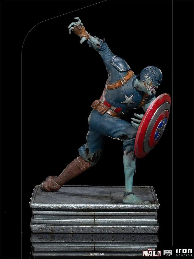 What If - Zombie Captain America 1:10 Scale Statue - Image 6