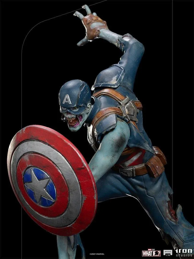 What If - Zombie Captain America 1:10 Scale Statue - Image 9