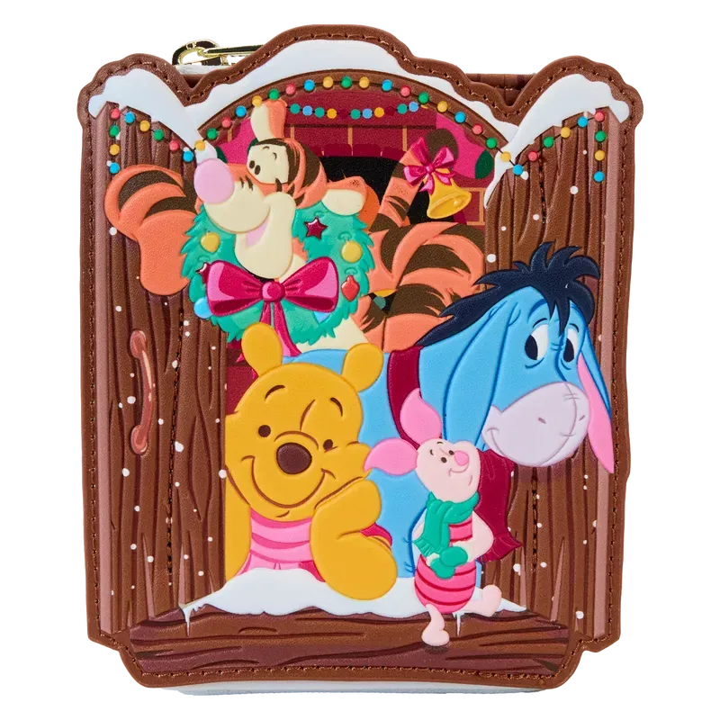 Winnie The Pooh - Pooh & Friends Holiday Scene Zip Wallet
