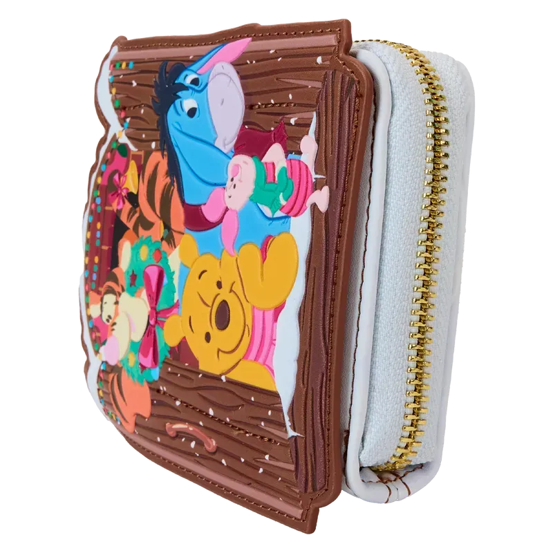 Winnie The Pooh - Pooh & Friends Holiday Scene Zip Wallet - Image 3