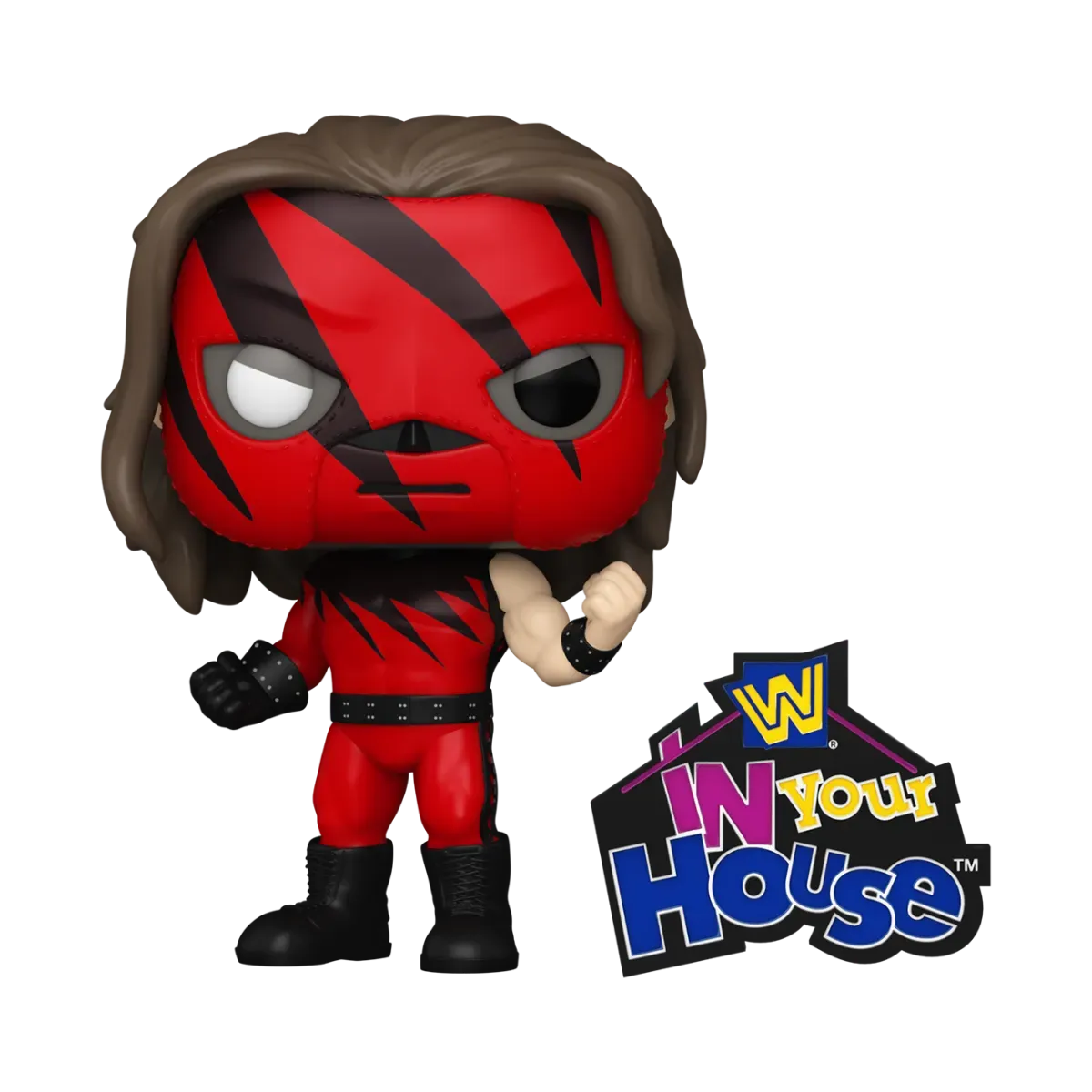 WWE - Kane US Exclusive Pop! Vinyl with Enamel Pin [RS] - Image 2
