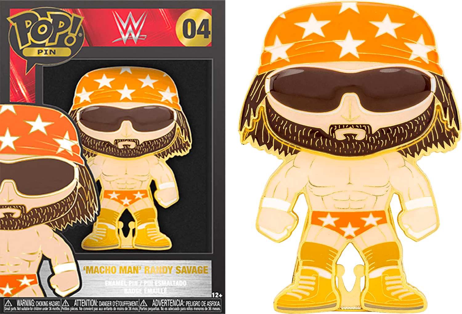 WWE - Randy Macho Man Savage (with chase) 4" Pop! Enamel Pin