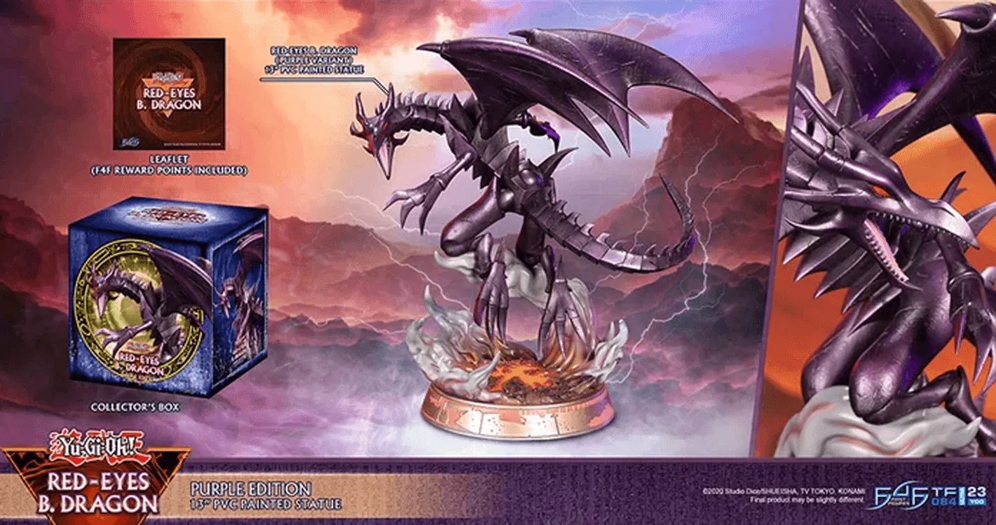 Yu-Gi-Oh! - Red Eyes Black Dragon (Purple Edition) PVC Statue - Image 10